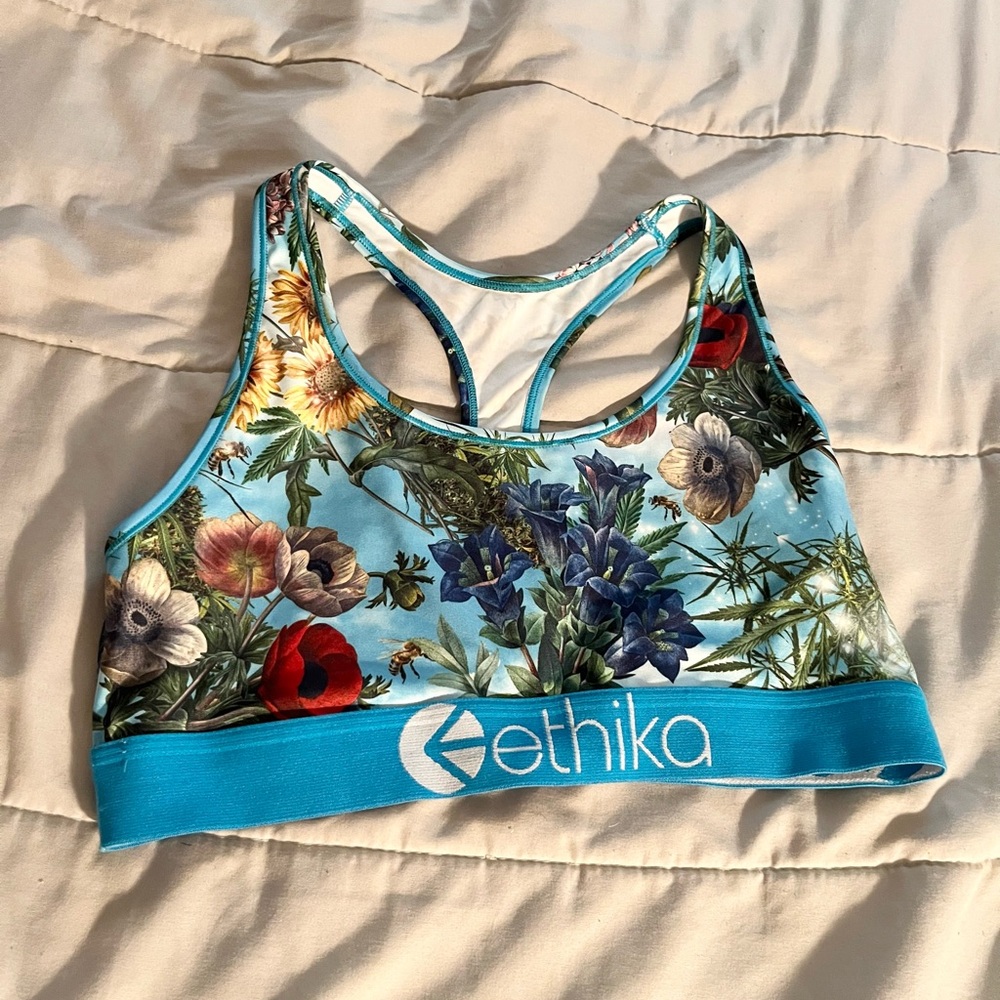 Ethika Floral Sports Bra (NWOT)